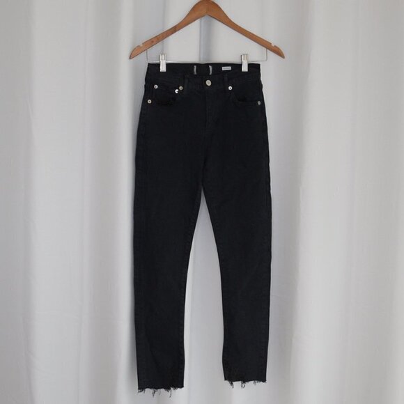 AGOLDE Toni Straight Leg Black Jeans Sz 23 - Picture 2 of 11